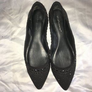 Black Studded Flats